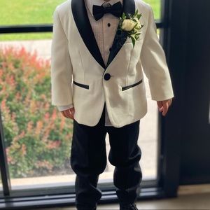 Toddler boy tuxedo with shirt